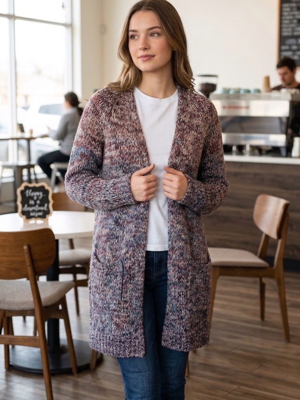 🌷 A PEA IN THE POT Women’s sweater cardigan